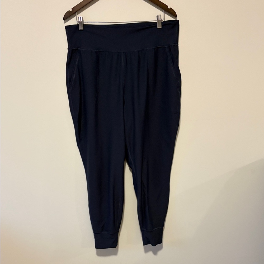 Old Navy Dark Navy Jogger Pants with Wide Waistband